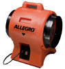 Allegro Industries Model 9539-12, 9539-12DC or 9539-12EX Industrial 12" Plastic Blower (1/3 or 1/2 Hp, AC or DC or Explosion Proof, 1450 or 2180 CFM @ Outlet)