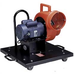 Allegro Industries Model 9502 Electric 8" Plastic Heavy Duty Centrifugal Blower (1-1/2 Hp, 16 Amp, 1700 CFM @ Outlet)