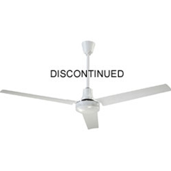 Canarm Ltd. Model #CP56 HPWP White Heavy Duty Industrial and Agricultural Variable Speed Ceiling Fan (56" Reversible, 3 Yr Warranty, 120V)