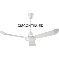 Canarm Ltd. Model #CP48 White Commercial Variable Speed Ceiling Fan (48" Reversible, 5 Yr Warranty, 120V)