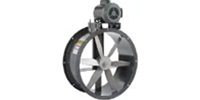 Americraft Manufacturing Model B Industrial Belt Drive Tube Axial Duct Fan with Totally Enclosed Motor CFM Range: 1,444 - 26,900 (Sizes 12" thru 42") - Single Phase and Three Phase