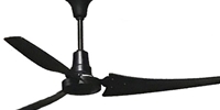 VES Environmental brand #117699 Black DC Heavy Duty Industrial and Agricultural 5 Speed Ceiling Fan (56" Reversible, 6,858 CFM, 2 Yr Warranty, 120V)