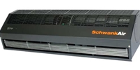 Schwank Model AC-1048-12-BK Breeze9 Series Commercial Air Curtain 48in. Wide, 1 Motor 120V @ 530/450W, 1 Ph - (Mounting Heights Up to 9ft. Environmental Separation & 8ft. Insect Control, Velocity @ Nozzle - 2,559 fpm) - Free Shipping