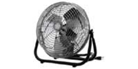 Model #F-12-TE TPI brand 12" Industrial Workstation Floor Fan 3-Speed Non-Oscillating (900/800/700 CFM), 1/12 Hp, 120V