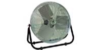 Model #F-18-TE TPI brand 18" Industrial Workstation Floor Fan 3-Speed Non-Oscillating (1,800/1,500/1,300 CFM), 1/8 Hp, 120V