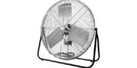 Model #F-24-TE TPI brand 24" Industrial Workstation Floor Fan 3-Speed Non-Oscillating (2,100/1,900/1,600 CFM), 1/8 Hp, 120V