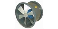 Americraft Manufacturing Model DF Industrial Direct Drive Tube Axial Duct Fan with Explosion Proof Motor CFM Range: 1,180 - 28,600 (Sizes 12" thru 48") - Single Phase and Three Phase