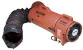Allegro 8" Explosion Proof Confined Space Axial Blower w/Statically Conductive Ducting (1/3 Hp, AC, 900 CFM @ Outlet)