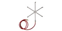 Model #SS36S6 - 6-Way Stainless Steel Misting Cross w/6' Hose for 24" & 36" Dia. Fans