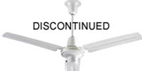 VES Environmental brand  #INDA563S3L White Heavy Duty Commercial Ceiling Fan (56" Downflow, 5 Year Warranty, 120V, 3-Speed Pull Chain)