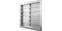 J&D Manufacturing brand 2" Deep Gravity Operated Backdraft Damper Aluminum Shutter (Sizes 12" to 75")