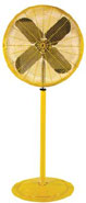 TPI Industrial Safety Yellow Pedestal Mount Air Circulator - 2 Models (2 Speeds/9,850 CFM High)