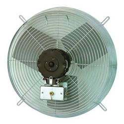 TPI Corporation brand Model CE (Two or Three Speed) Guard Mount Direct Drive Wall Exhaust Fan CFM Range: 1325 - 7900 (Sizes 10" thru 30")