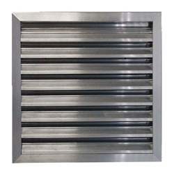 Model EL-2 Canarm Ltd. brand 2" Deep (Fixed Blade) Fresh Air Storm Proof Wall Louver - 464 (FPM) Feet Per Minute Velocity Rating (Beginning Point of Water Penetration) Sizes 12" to 72" - Custom Sizes Available