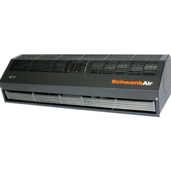 Schwank Model AC-1048-12-BK Breeze9 Series Commercial Air Curtain 48in. Wide, 1 Motor 120V @ 530/450W, 1 Ph - (Mounting Heights Up to 9ft. Environmental Separation & 8ft. Insect Control, Velocity @ Nozzle - 2,559 fpm) - Free Shipping