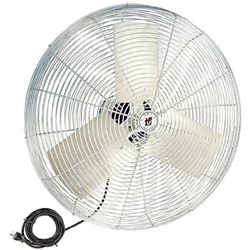 Model #ACH 24 TPI brand 24" Industrial Assembled Air Circulator Fan Head 2-Speed Non-Oscillating (3,800/3,400 CFM), 1/4 Hp, 120V, with 6 Different Mounting Options