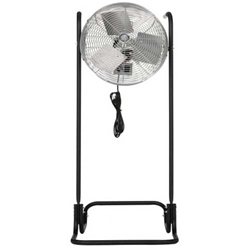 Model #F-24H-TE TPI brand 24" Industrial Workstation High Stand Floor Fan 3-Speed Non-Oscillating (2,100/1,900/1,600 CFM), 1/8 Hp, 120V