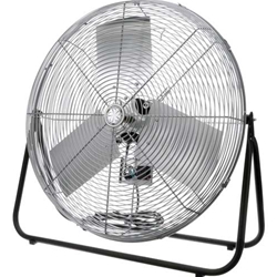 Model #F-24-TE TPI brand 24" Industrial Workstation Floor Fan 3-Speed Non-Oscillating (2,100/1,900/1,600 CFM), 1/8 Hp, 120V