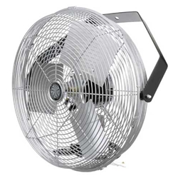 Model #U-18-TE TPI brand 18" Industrial Mounted Workstation Air Circulator Fan Head 3-Speed Non-Oscillating (1,800/1,500/1,300 CFM), 1/8 Hp, 120V