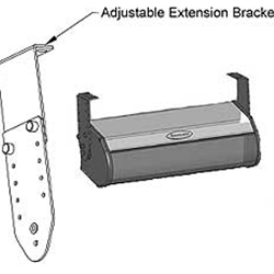 Berner International Drive-Thru Air Curtain Adjustable Extension Bracket (Pair)