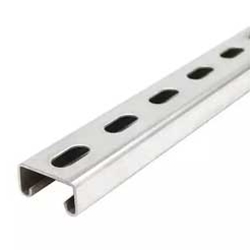 Unistrut - Field Mounted (Price per Linear Ft.- Supplied as a Pair or 2 Equal Length Pieces Gray Powder Coated Steel)