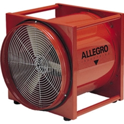 16" Allegro Electric Confined Space Axial Blower (1/2 Hp, 6.3 Amp, 3400 CFM @ Outlet)