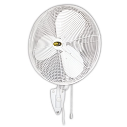 J&D Manufacturing UL Listed Indoor/Outdoor Wall Mount Air Circulation Fan - 2 Models (3 Speed/CFM Range 2,850-5,010 Size 24" thru 30")