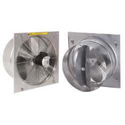 J&D Manufacturing brand Model VFT (Single or Variable Speed) Direct Drive Twister Industrial Wall Exhaust Fan CFM Range: 370-6,125 (Sizes 12" thru 24")
