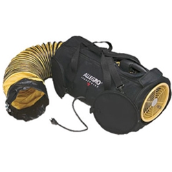 Allegro Model #9535-08 Air Bag 8" Electric 2-Speed Confined Space Axial Blower System w/15' Duct (1/4 Hp, AC, 760 CFM High Speed @ Outlet)