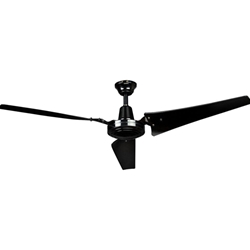 AirRow Model #L-660 Black Industrial Variable Speed Ceiling Fan (60" Downflow, 46,000 CFM, 10 Yr Warranty, 120V)