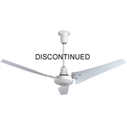 VES Environmental brand #INDC56ODP White 3-Speed Energy Star Approved Heavy Duty Industrial Outdoor Ceiling Fan (56" Downflow, 5 Yr Wty, 120V)