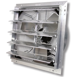 VES Environmental brand (3-Speed) Shutter Mount Direct Drive Agricultural/Industrial Wall Exhaust Fan CFM Range: 880-4,874 (Sizes 12" thru 24")
