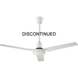 Canarm Ltd. Model #CP48 HPWP White Heavy Duty Industrial and Agricultural Variable Speed Ceiling Fan (48" Reversible, 21,000 CFM, 3 Yr Warranty, 120V)