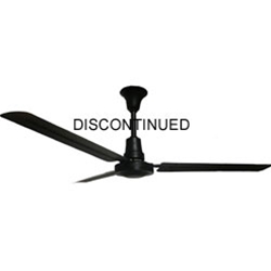 VES Environmental brand #INDB60MR4LPB Black Heavy Duty Industrial and Agricultural Variable Speed Ceiling Fan (60" Reversible, 46,000 CFM, 5 Year Wty, 120V)