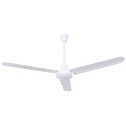 Canarm Ltd. Model #CP48DW11N White DC Weather Proof - Water Resistant Industrial 5 Speed Ceiling Fan (48" Reversible, 7,370 CFM, 10 Yr Warranty, 120V, 1 Phase)