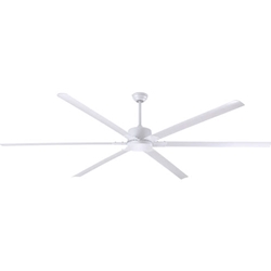 Canarm Ltd. FANBOS Model #CP120WH White Industrial, Commercial or Agricultural 5 Speed Ceiling Fan (120" Reversible, 20,693 CFM, 10 Yr Warranty, 120V)